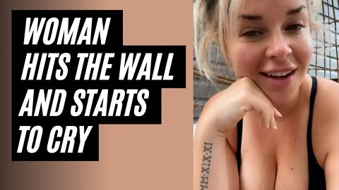 Modern Woman Hit The Wall And Starts To Cry. The Wall Is Undefeated Meme