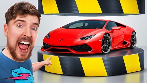 Mr beast experiment | Hydraulic press Vs Lamborghini Episode