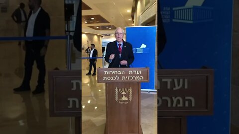 Dr. Harper at Knesset Candidate Meeting in Jerusalem