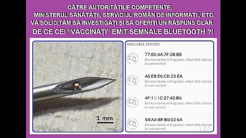 DE CE CEI ”VACCINATI” EMIT SEMNALE BLUETOOTH ?!