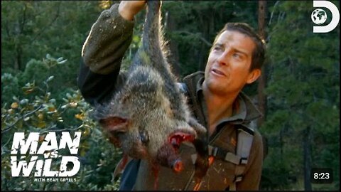 Bear Grylls' Jaw-Dropping Hunt for a Wild Pig | Man Vs. Wild Discovery