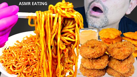 Asmr Eating noodles,Shrimp nuggets Mukbang,Eating Shund