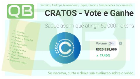Aplicativo - Cratos - Ganhe por votar (V2E)