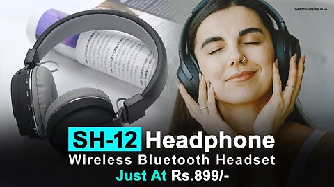 Buy SH-12 #headphones | Wireless Bluetooth #Headset Just Rs. 899/- Free Delivery