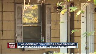 Tampa woman accused of using bug bomb on children