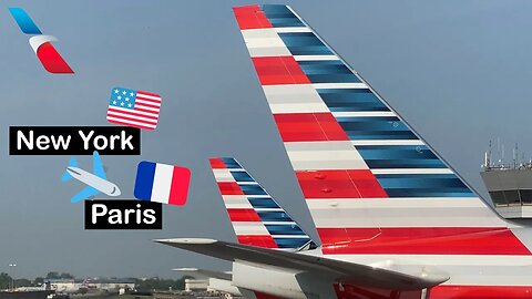 AMERICAN Airlines 777-300ER ECONOMY Class (New York JFK to Paris)