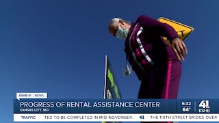 Progress of rental assistance center