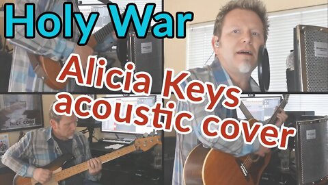 ALICIA KEYS acoustic cover — HOLY WAR - #BlackLivesMatter - Robert Cassard - Guitar Discoveries
