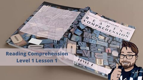 Awesome Reading Comprehension Level 1 Lesson 1 Learn Reading Comprehension Skills