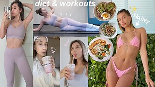 I tried Hailey Bieber's Diet and Workout Routine!!