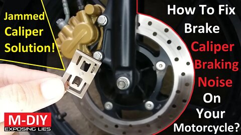 How To Fix Front Brake Caliper Braking Noise On Your Motorcycle? | Brake Caliper Spring [Hindi]