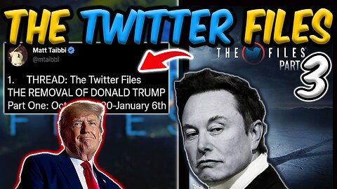 How Was World Leader Banned: Twitter Files Part 3 "Removal of Trump"