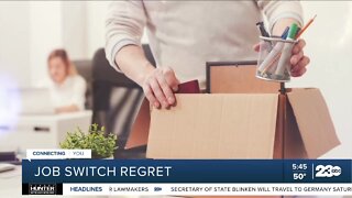 Some people changing jobs experiencing job switch regret