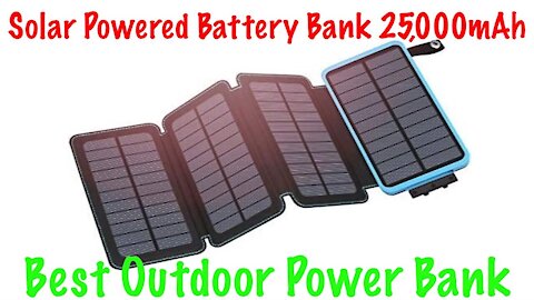 Hiluckey 25000mAh Portable Solar Power Bank Review