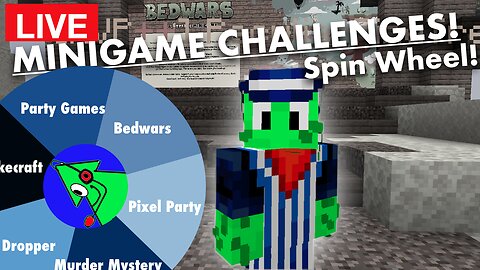 New Minigame Every Time! Hypixel Minigame Challenges! Minecraft Live Stream - Exclusively on Rumble!