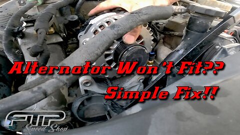 Alternator Wont Go Back In?? Do This Easy Trick to Adjust The Mount Bushing!!!