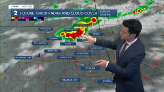 Storms possible Sunday night