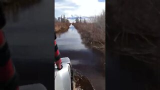 Driving a side by side through water
