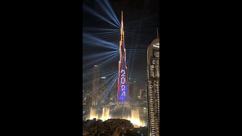 Happy New Year 2️⃣0️⃣2️⃣4️⃣ from burjkhalifa Dubai,UAE , 🎆 🎊🎉