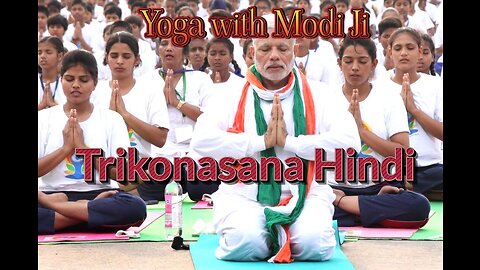 Yoga with Modi Trikonasana Hindi