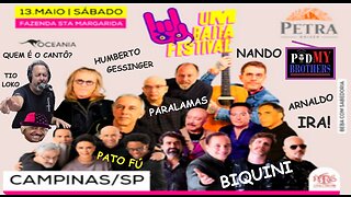 "UM BAITA FESTIVAL" COM GRANDES BANDAS DO ROCK NACIONAL...