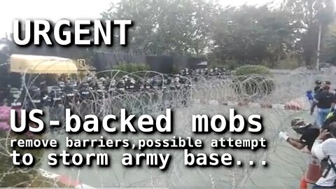 Reckless: US-Backed Thai Mobs Remove Barriers at Army Base