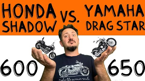 Honda Shadow 600 vs. Yamaha drag star 650