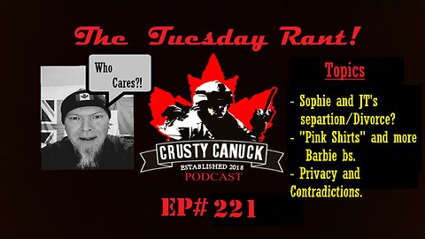 Ep# 221 Tuesday Rant JT and Sophie’s Divorce? /Pink Shirts/Privacy and Contradictions