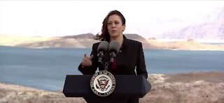 Vice President Kamala Harris tours Lake Mead, discusses climate change with Nevada leaders