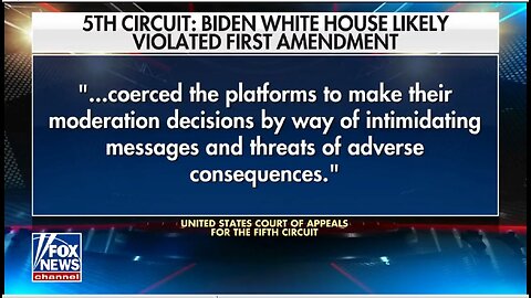 Jesse Watters | 5th Circuit Court rules on the WH Industrial Censorship Complex