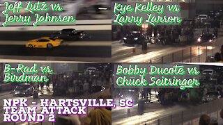 Street Outlaws 2021 No Prep Kings - Hartsville, SC: Team Attack Round 2, 4 races