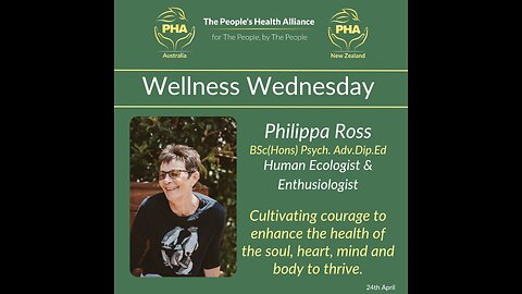 Philippa Ross, Human Ecologist & Enthusiologist - Wellness Wednesday 24/4/24