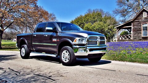 2015 Dodge Ram 2500 Laramie Crew Cab 6.7L Cummins Turbo Diesel 4x4 Low Miles Truck 4WD Off Road