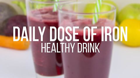 Healthy drink provides daily dose of iron
