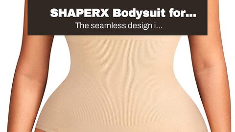SHAPERX Shapewear for Women Tummy Control Bodysuit Mid Thigh Butt