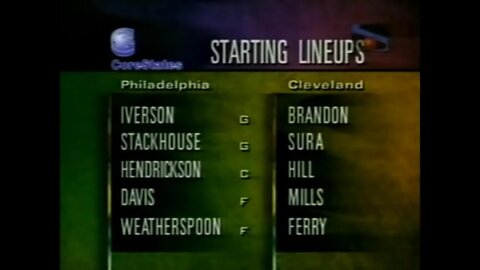1997-04-12 Philadelphia 76ers vs Cleveland Cavs