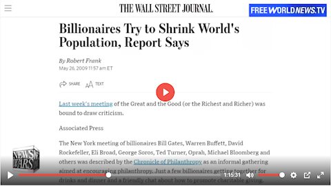 Billionaire club meets in secret to discuss overpopulation- oprah winfrey, peter nygard, bill gates