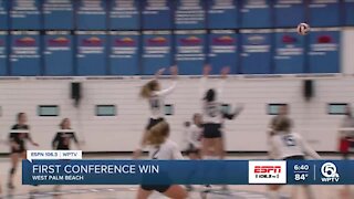 Keiser volleyball secures first conference win of season