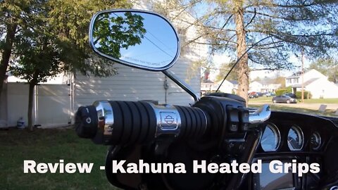 Installed heated grips on my Harley motorcycle - Kahuna Grips