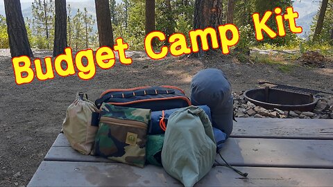 Motorcycle Camping Kit, Budget Motocamping or Car Camping.