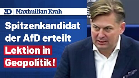 𝐌𝐚𝐱𝐢𝐦𝐢𝐥𝐢𝐚𝐧 𝐊𝐫𝐚𝐡 ▶️ Lektion in Geopolitik durch AfD-Spitzenkandidat!@AfD im EU-Parlament🙈