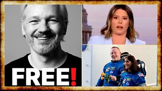 Assange FREE After Plea Deal, CNN Anchor KICKS OFF Trump Press Sec, Boeing Starliner STUCK in Space