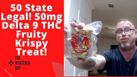 50 State Legal! 50mg Delta 9 THC Fruity Krispy Treat