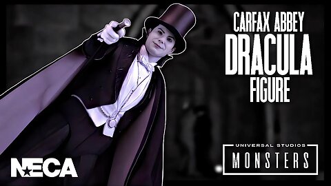 NECA Universal Monsters Ultimate Dracula Carfax Abbey Black and White Figure @TheReviewSpot
