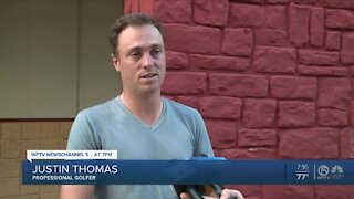 Golfer Justin Thomas provides holiday gifts to 80 teens in Riviera Beach