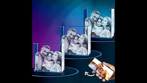 ArtPix 3D Crystal Photo in 3D Personalized Gifts For Father Day With Your Own Photo for Mom Him...