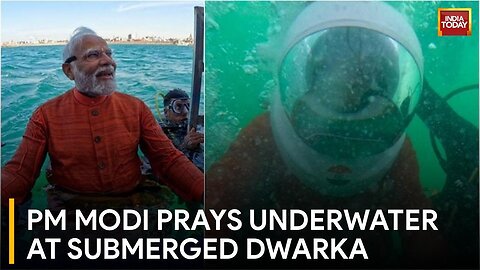 PM Modi dives to pray at ancient Dwarka under the sea