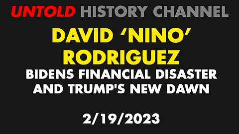 David Nino Rodriguez Biden's Financial Disaster And Trump's New Dawn