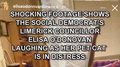 SHOCKING! Cllr. Elisa O'Donovan laughs at pet in distress
