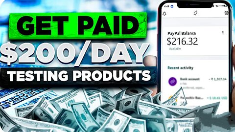 Get Paid to Test Products! Earn as much as $200 Per Day At Home | (Earn Money Online 2024)